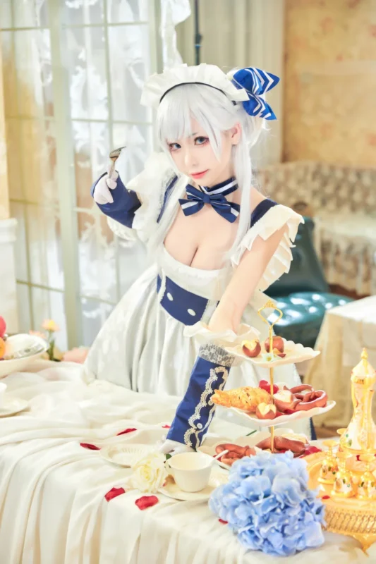 源纱希喵喵喵 x 犹大Yuta – 碧蓝航线 贝尔法斯特[26P]-草丛看图