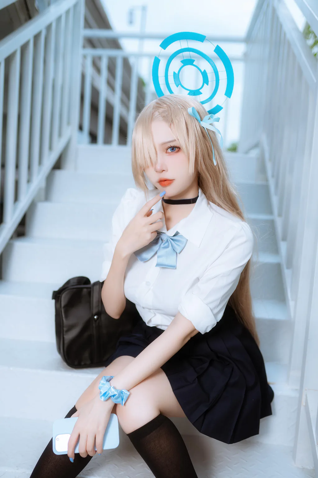 图片[2]-二佐Nisa – 蔚蓝档案 一之濑明日奈 JK至服[23P]-草丛看图