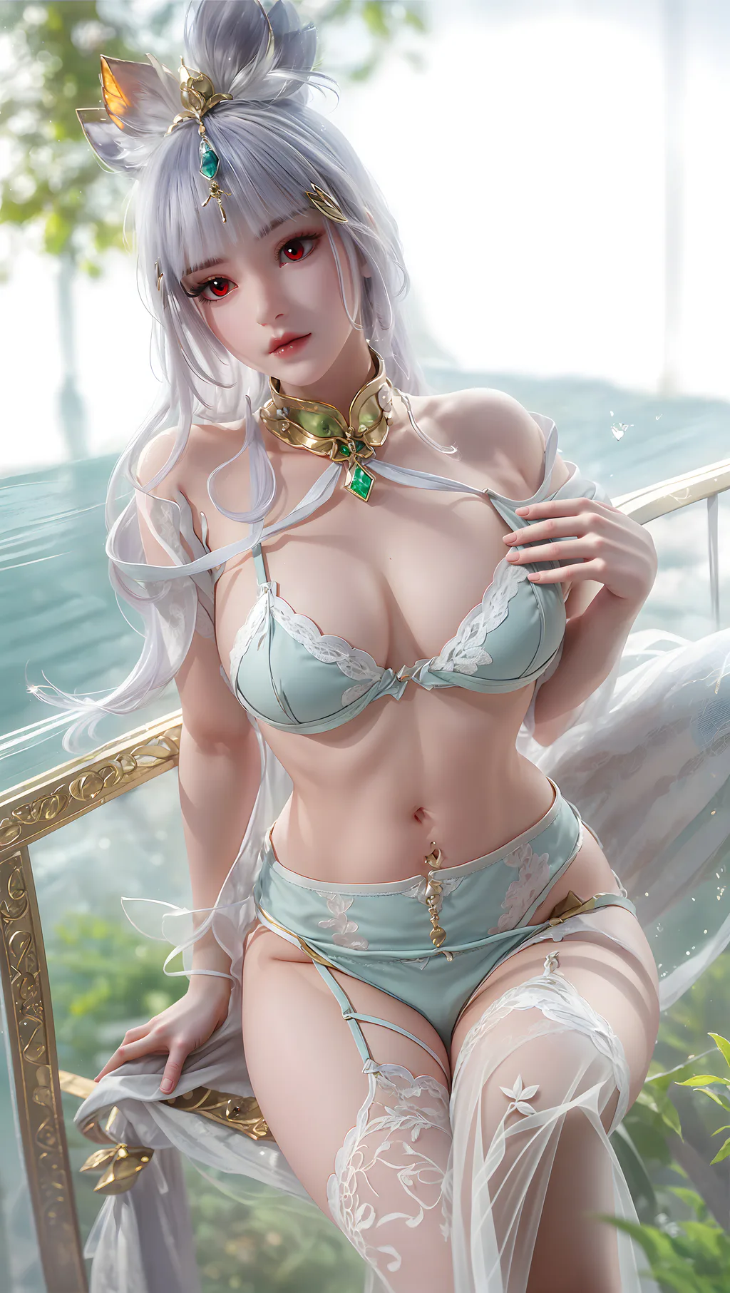 图片[6]-AI绘画 947 完美-太阴玉兔[27P]-草丛看图