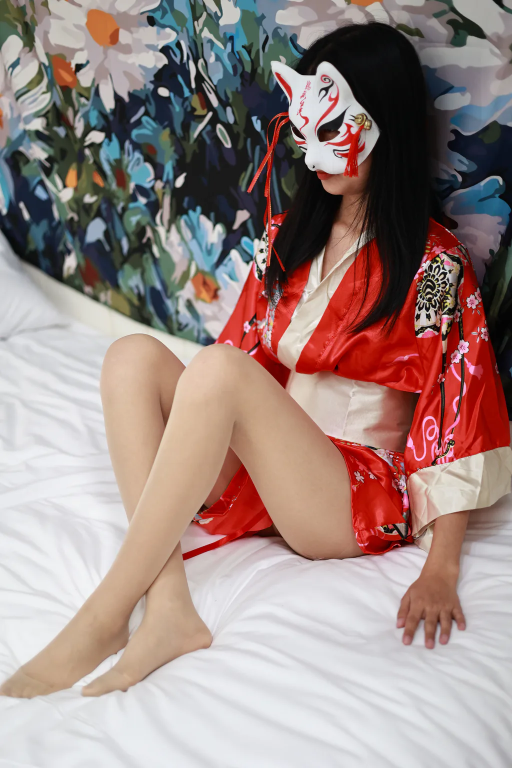 图片[8]-精选三禾摄影 NO.052 和服 黑丝 肉丝 平底鞋[146P]-草丛看图