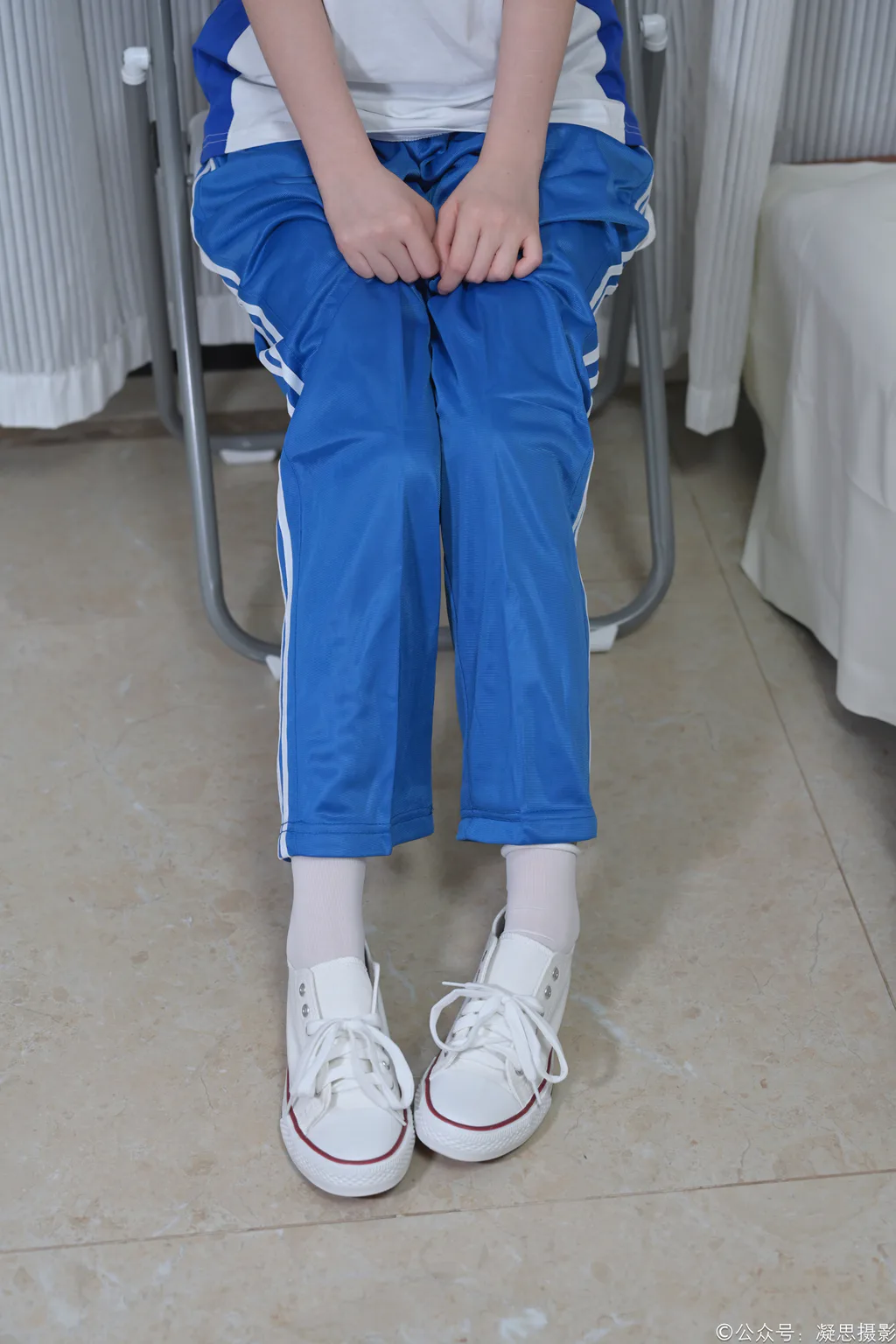 图片[3]-精选凝思摄影 NO.056 小慧-校服、短白袜、帆布鞋[150P]-草丛看图