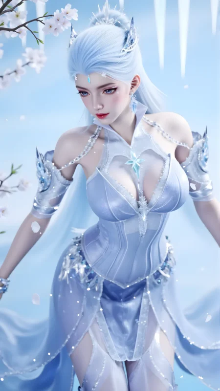 AI绘画 959 白泽-雪女[34P]-草丛看图