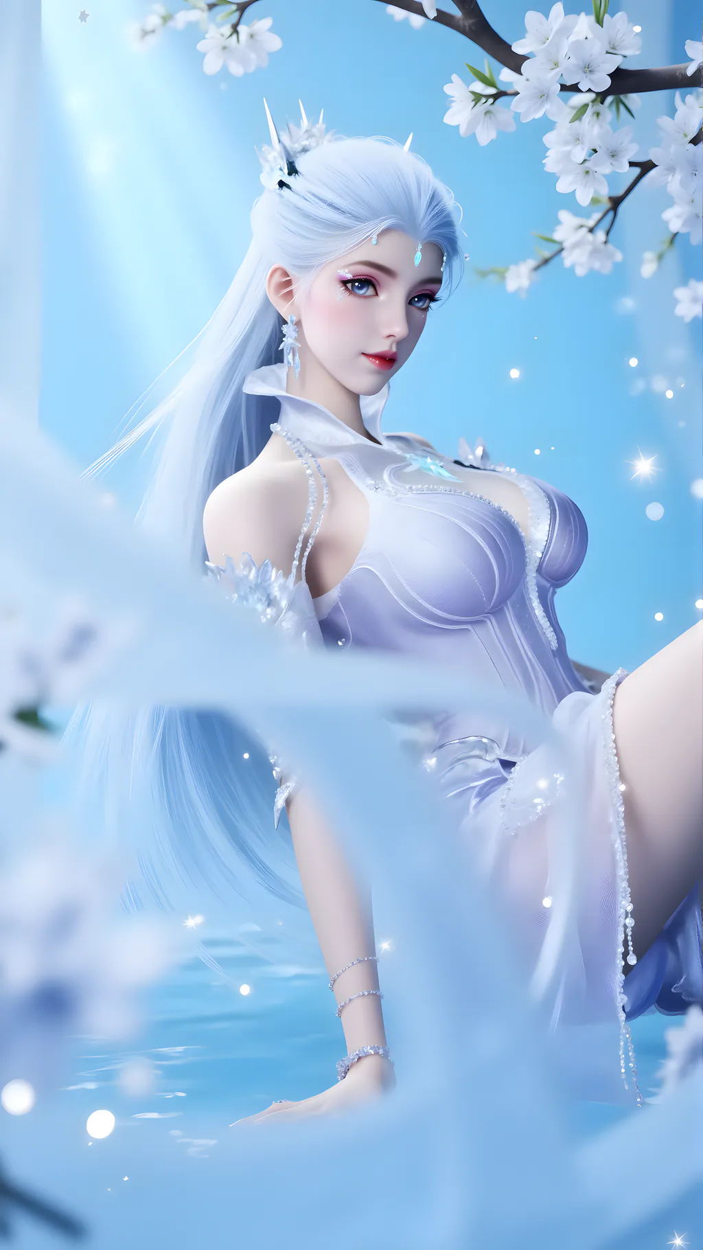 图片[6]-AI绘画 959 白泽-雪女[34P]-草丛看图