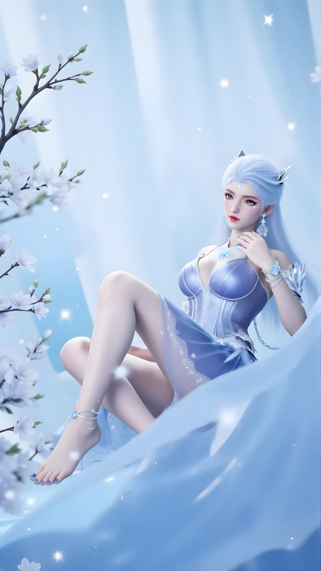 图片[7]-AI绘画 959 白泽-雪女[34P]-草丛看图