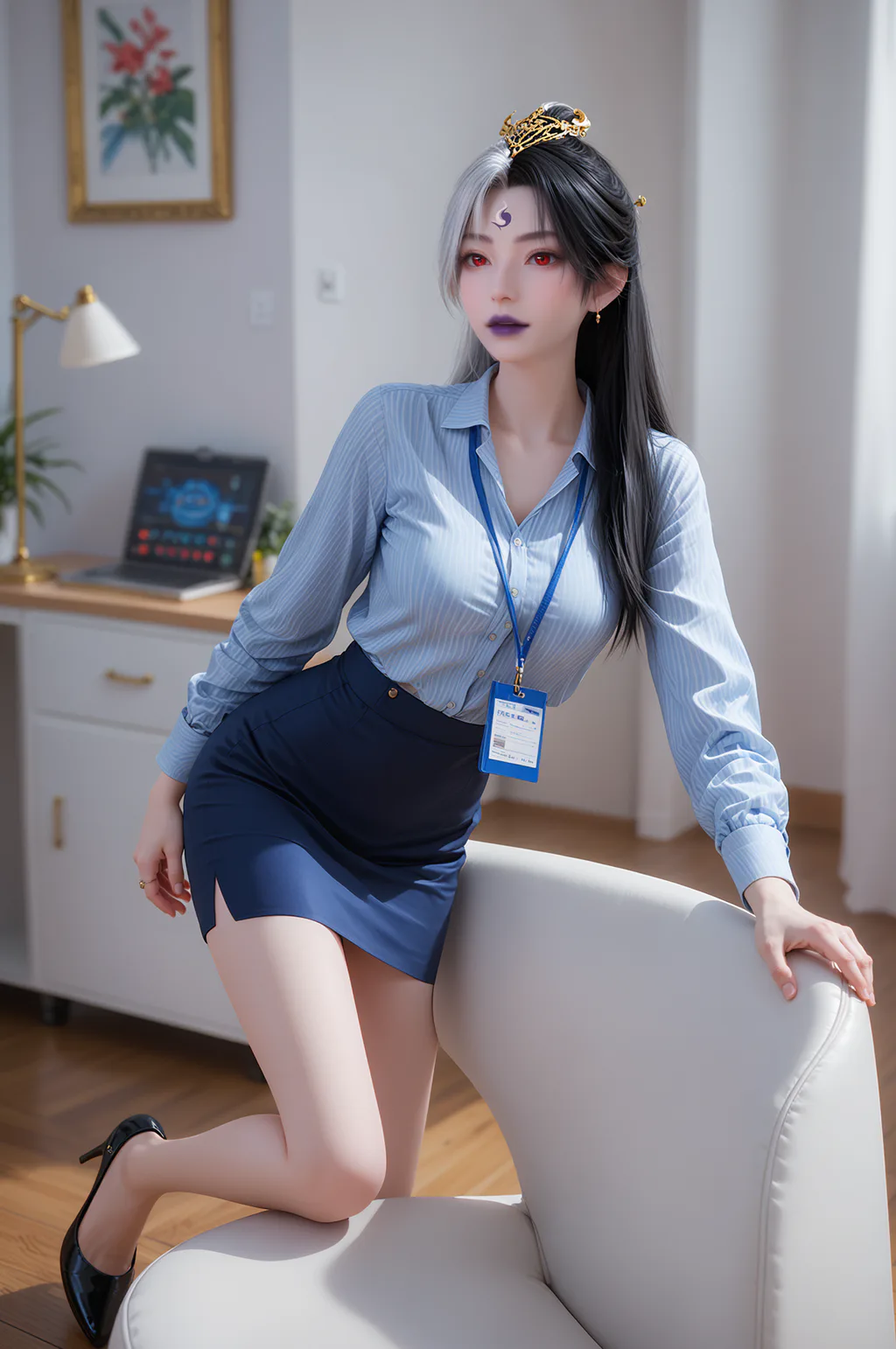 图片[2]-AI绘画 968 阴阳圣女[8P]-草丛看图