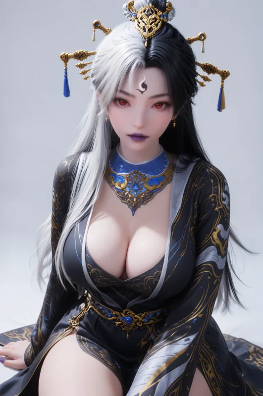 AI绘画 968 阴阳圣女[8P]-草丛看图