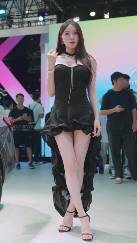 精选NO.1705 2024 广州车展 网荭美女车模 beautyleg LOOKBOOK 96[30P]-草丛看图