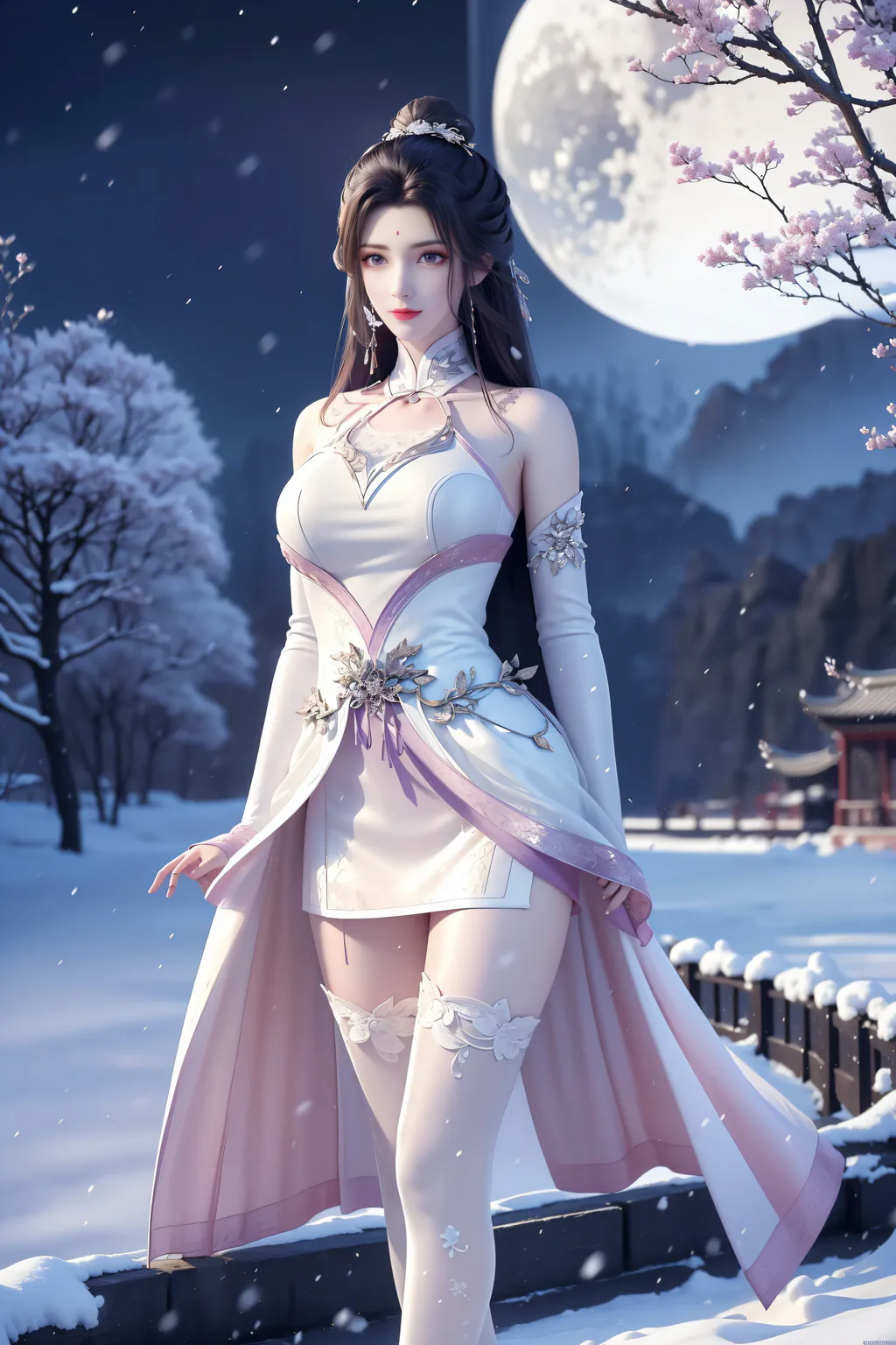 图片[4]-AI绘画 983 完美世界-月婵[48P]-草丛看图