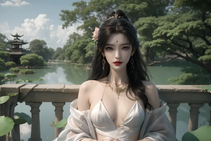 AI绘画 991 完美世界-清漪[18P]-草丛看图