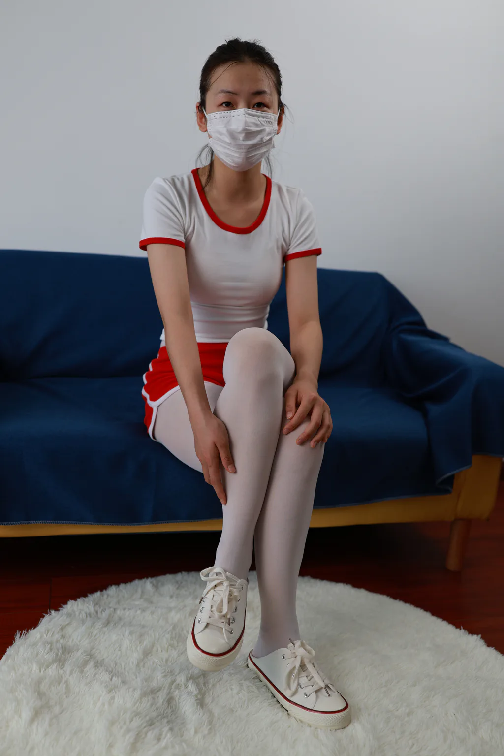 图片[8]-精选三禾摄影 NO.068 体操服 白裤袜 帆布鞋[193P]-草丛看图