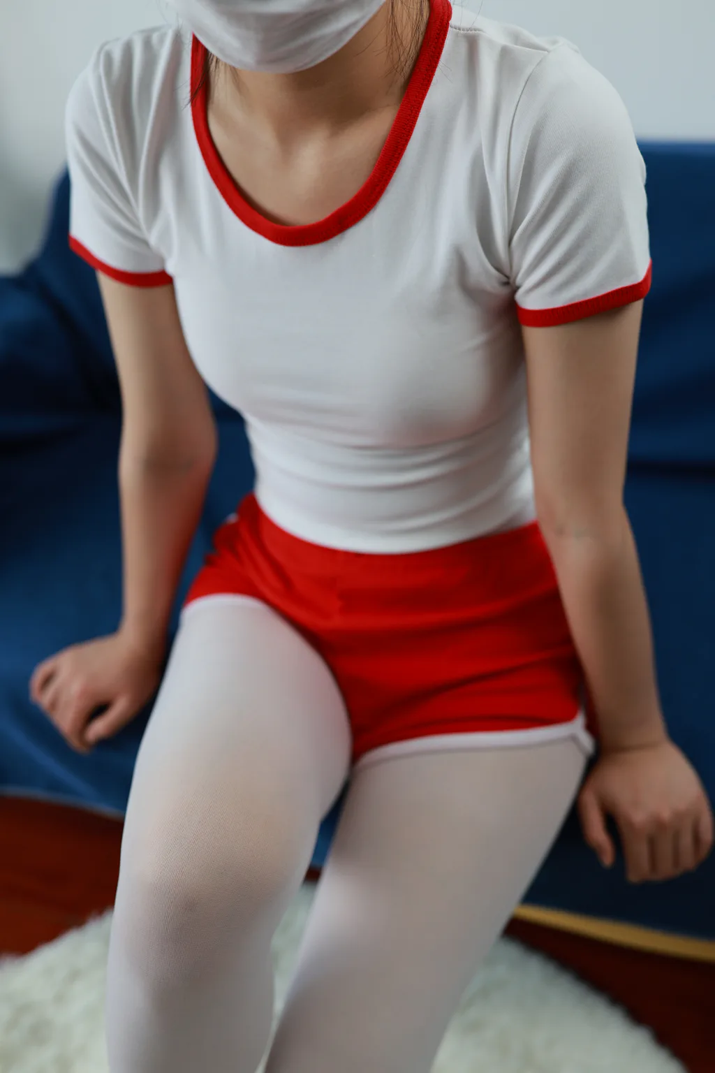 图片[1]-精选三禾摄影 NO.068 体操服 白裤袜 帆布鞋[193P]-草丛看图