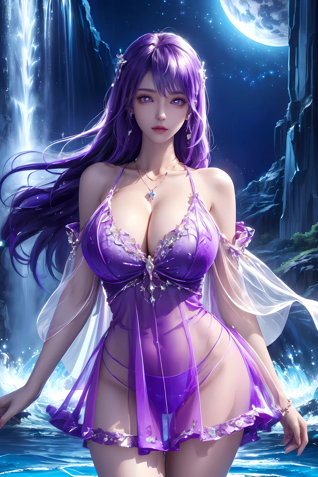 图片[1]-AI绘画 996 神印王座-圣采儿[31P]-草丛看图