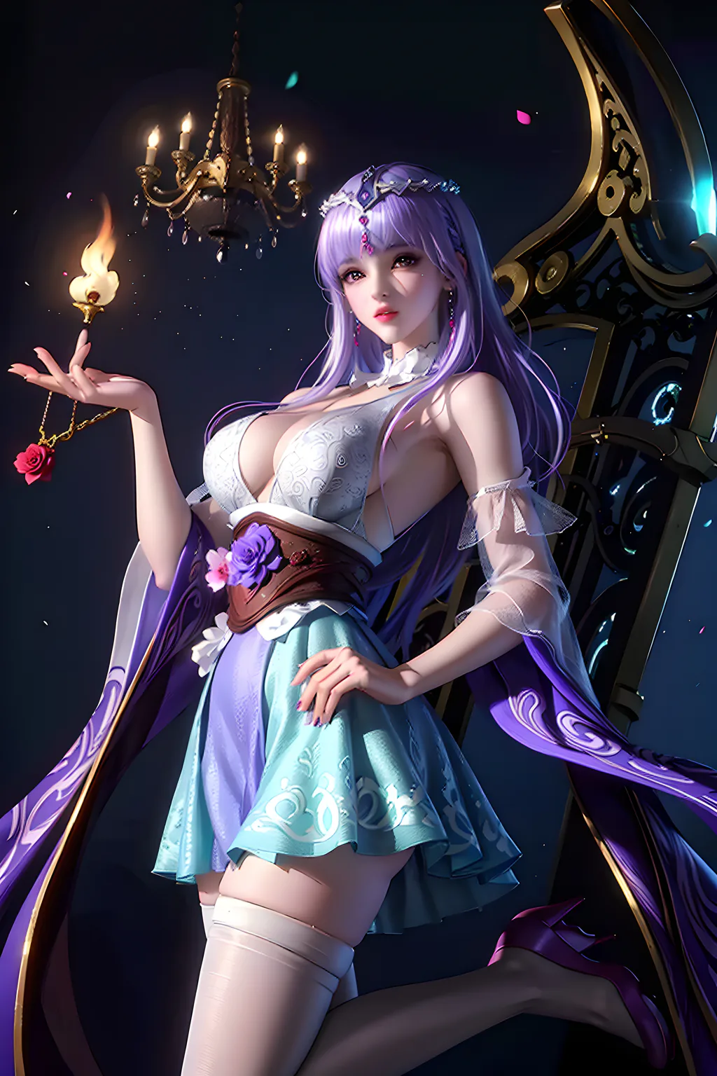 图片[3]-AI绘画 998 秦时明月-少司命[25P]-草丛看图