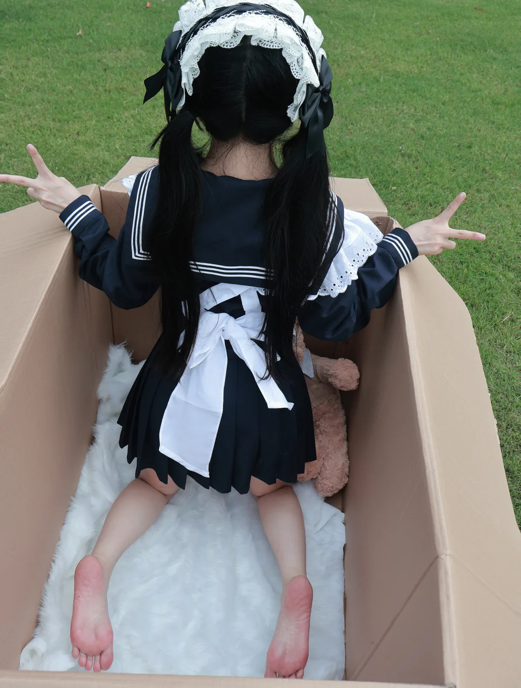 图片[7]-小羊蛋卷 女仆装[14P]-草丛看图