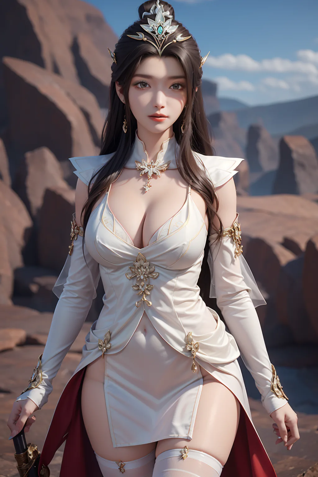 图片[1]-AI绘画 1000 遮天-颜如玉[114P]-草丛看图