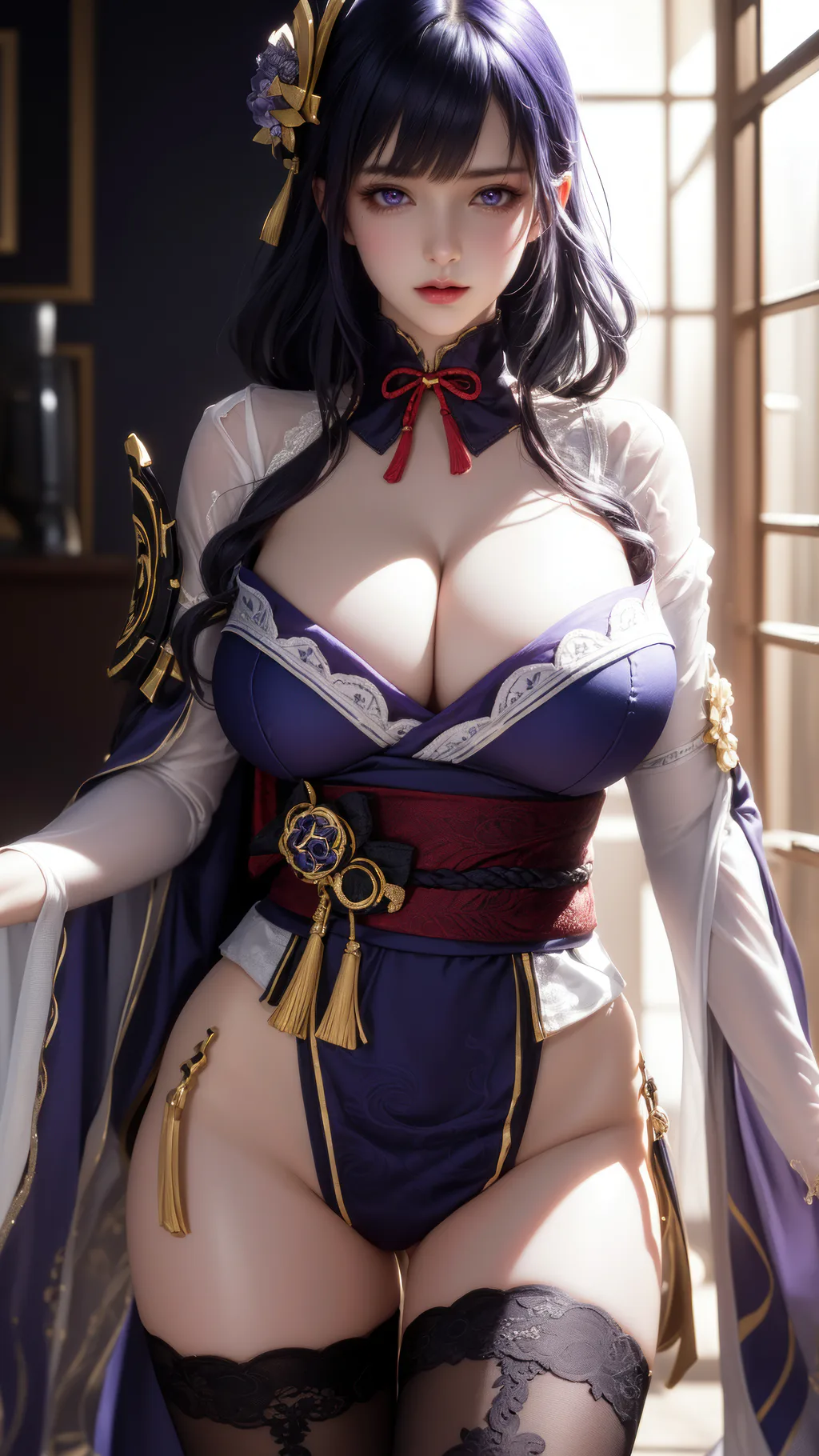 图片[4]-AI绘画 1001 雷电将军-AI女神[46P]-草丛看图