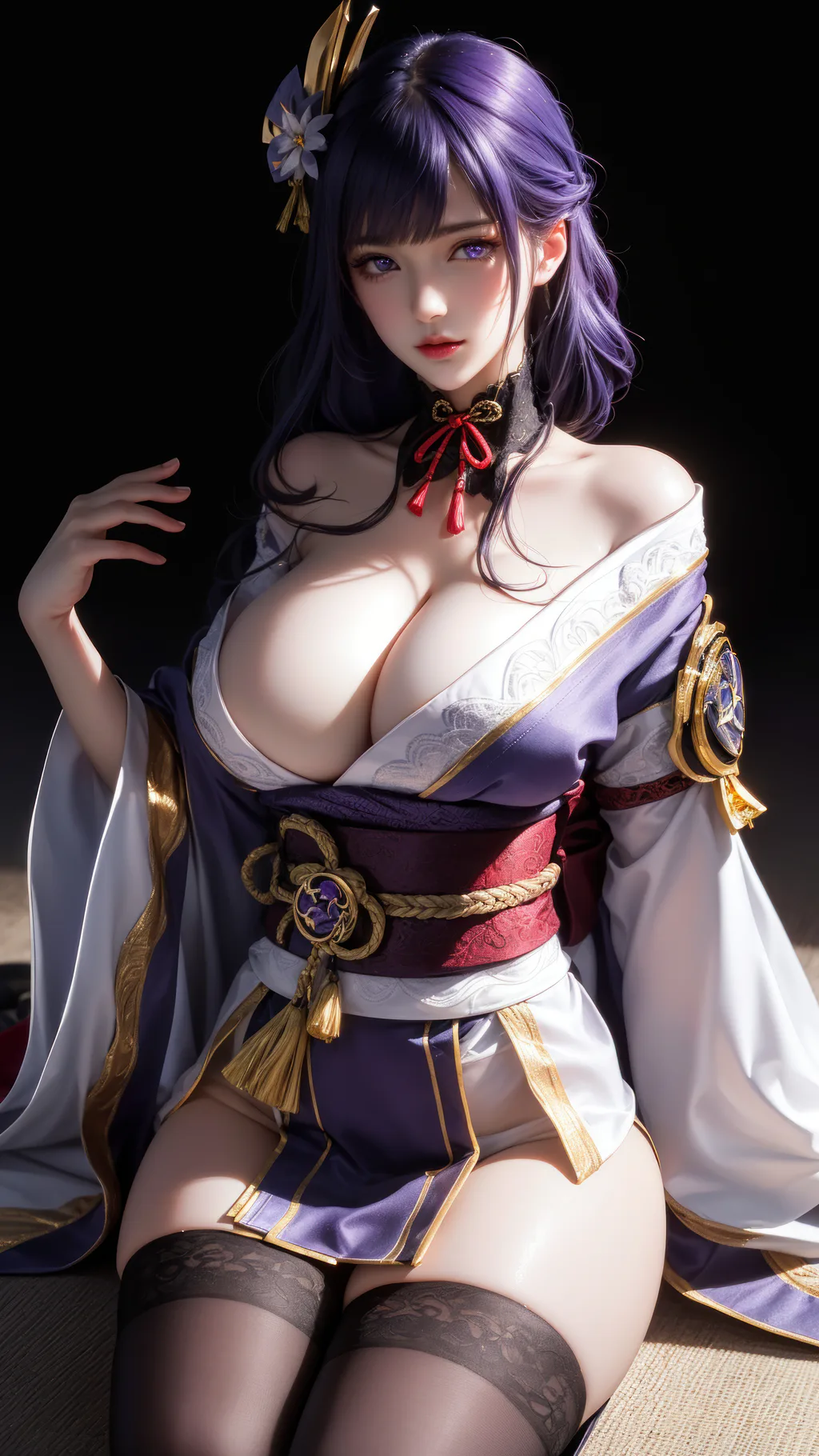 图片[6]-AI绘画 1001 雷电将军-AI女神[46P]-草丛看图