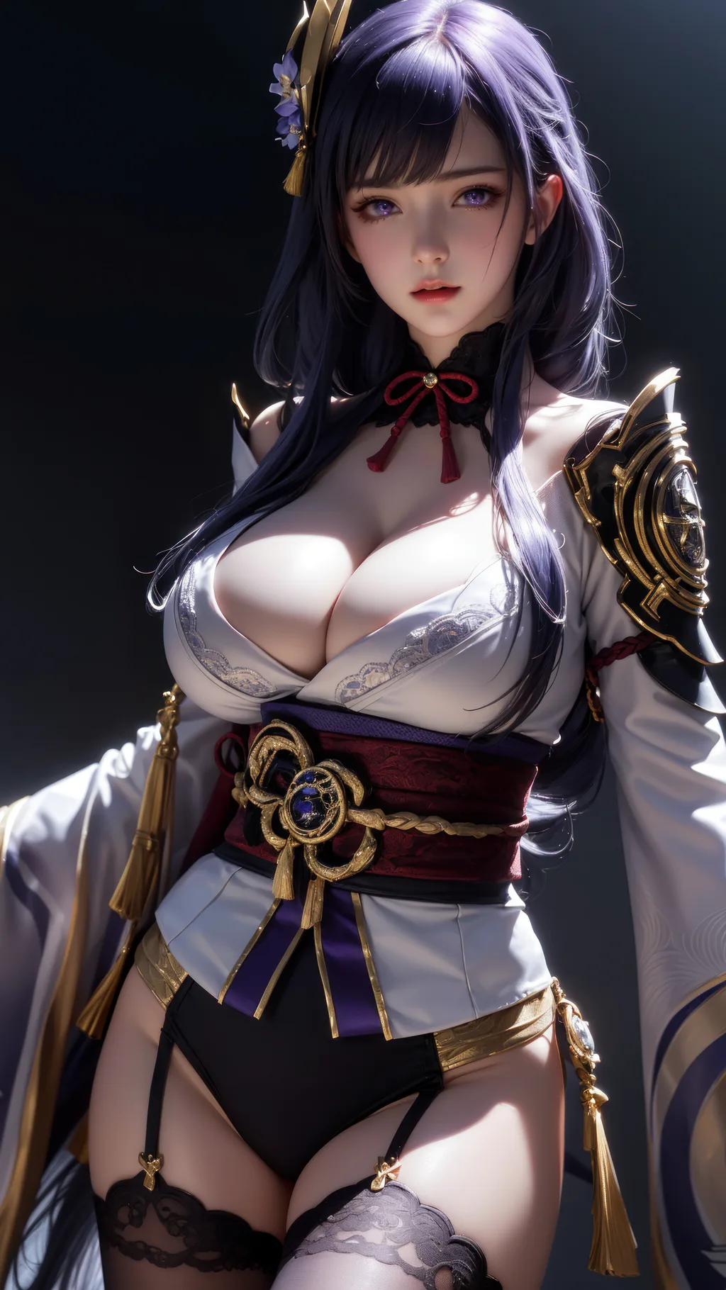 图片[1]-AI绘画 1001 雷电将军-AI女神[46P]-草丛看图