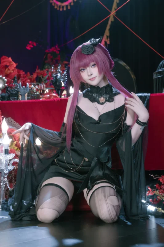 屿鱼 – 崩坏 星穹铁道 卡芙卡 缚月之夜[37P]-草丛看图