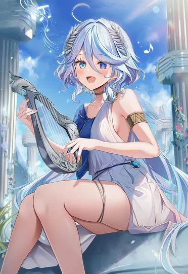 古希臘詩人芙寧娜-草丛看图