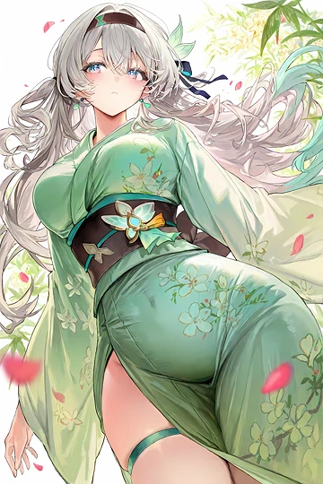 着物ホタルちゃん-草丛看图