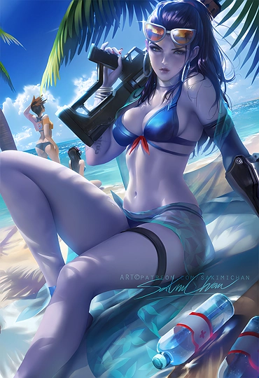 summer game widowmaker-草丛看图