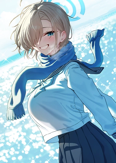 ショートカットのアスナちゃん-草丛看图