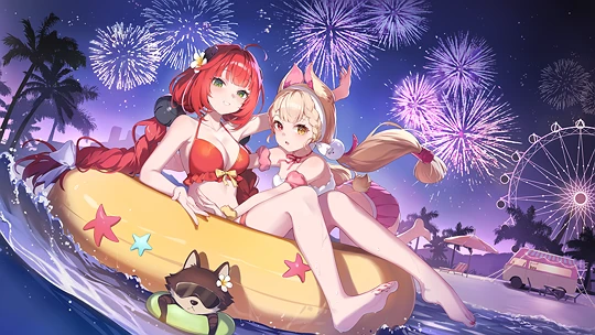 柚叶与爱丽丝-草丛看图