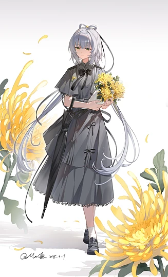 Day 74.75 菊花天依-草丛看图