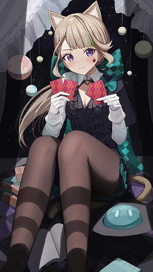 １７日目、リネット-草丛看图