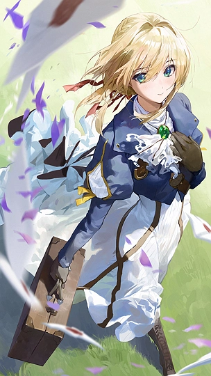 ヴァイオレット・エヴァーガーデン-草丛看图