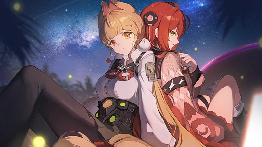 画了2个小可爱-草丛看图