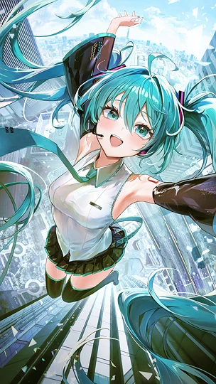 初音ミク🩵-草丛看图