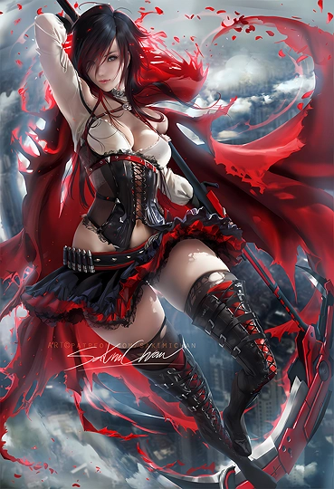 Older Ruby Rose-草丛看图