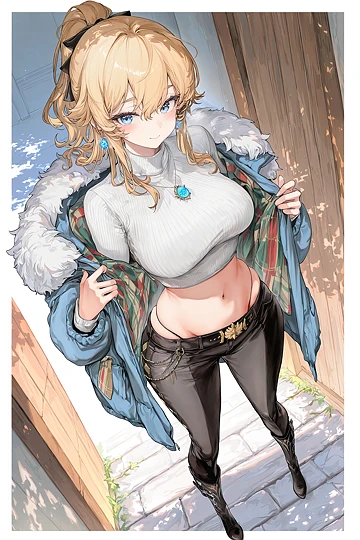 おなか見せジンさん-草丛看图