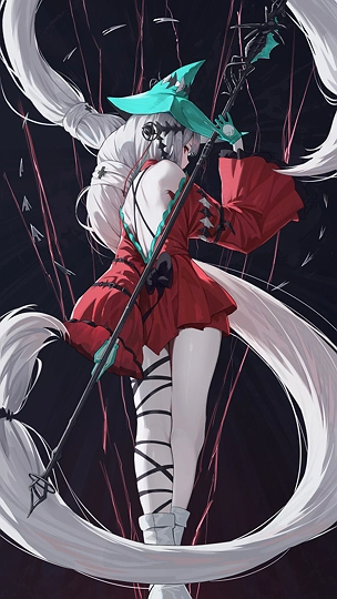 ３２日目、濁心スカジ-草丛看图