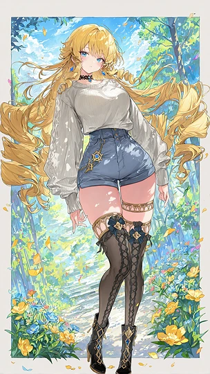 ショートパンツ ナヴィアさん-草丛看图