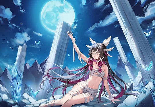 庫塔爾 少女 哥倫比婭-草丛看图