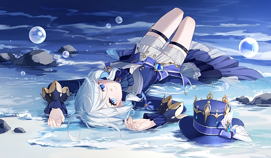 芙宁娜-草丛看图