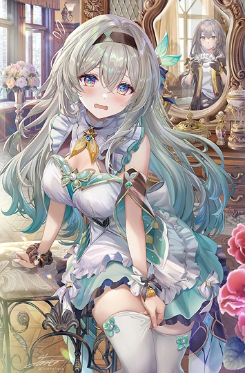 メイド服ホタルちゃん-草丛看图