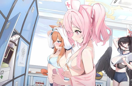 晄輪大祭トリニティ更衣室-草丛看图