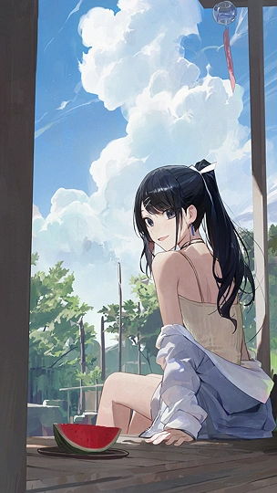 96日目,風野灯織-草丛看图