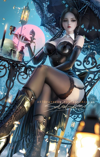 マダム・ウェンズデーMadame Wednesday 星期三-草丛看图