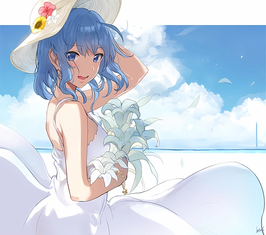 星街すいせい-草丛看图