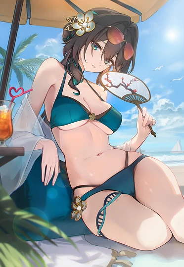 水着ルアン・メェイ-草丛看图