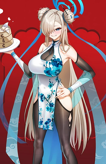 一之瀬アスナ チャイナドレス.ver-草丛看图