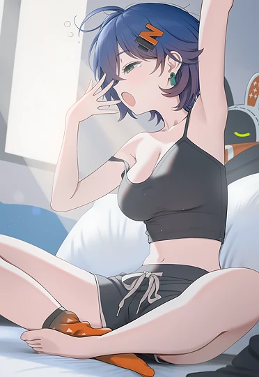 寝起き-草丛看图