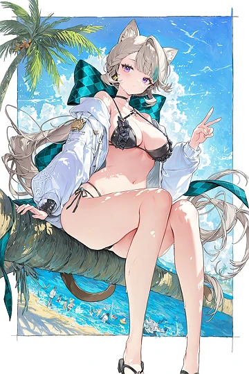 リネットちゃん🐈‍⬛-草丛看图