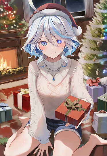 聖誕夜的芙寧娜-草丛看图