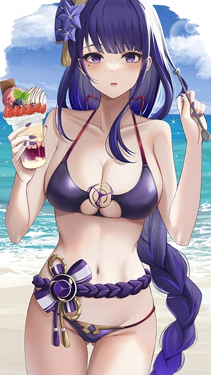 水着雷電将軍🌊🐬-草丛看图